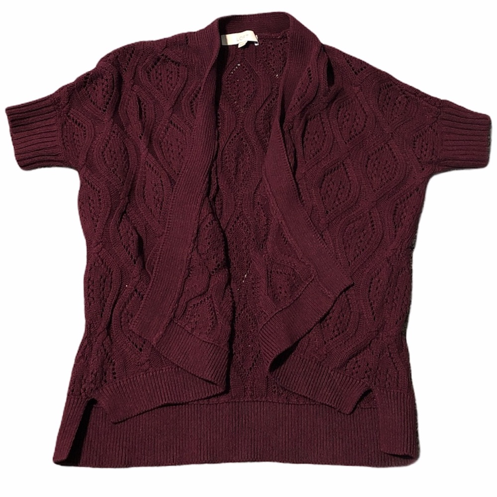 Maroon LOFT Oversized Sweater